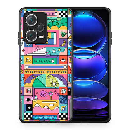 Θήκη Xiaomi Redmi Note 12 Pro+ / 12 Pro Discovery Bubbles Soap από τη Smartfits με σχέδιο στο πίσω μέρος και μαύρο περίβλημα | Xiaomi Redmi Note 12 Pro+ / 12 Pro Discovery Bubbles Soap case with colorful back and black bezels