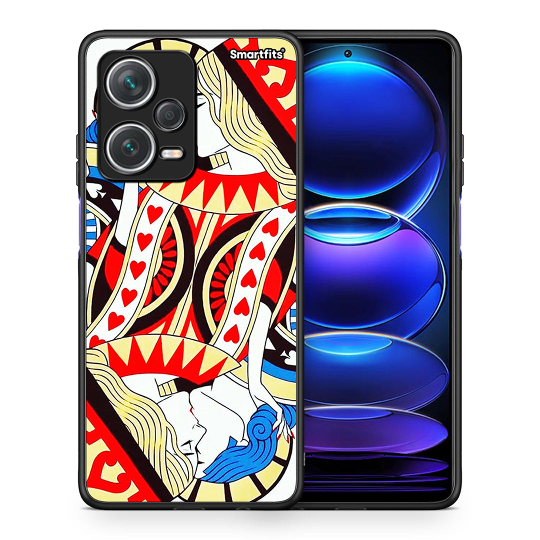 Θήκη Xiaomi Redmi Note 12 Pro+ / 12 Pro Discovery Card Love από τη Smartfits με σχέδιο στο πίσω μέρος και μαύρο περίβλημα | Xiaomi Redmi Note 12 Pro+ / 12 Pro Discovery Card Love case with colorful back and black bezels