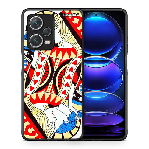 Θήκη Xiaomi Redmi Note 12 Pro+ / 12 Pro Discovery Card Love από τη Smartfits με σχέδιο στο πίσω μέρος και μαύρο περίβλημα | Xiaomi Redmi Note 12 Pro+ / 12 Pro Discovery Card Love case with colorful back and black bezels