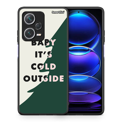 Θήκη Xiaomi Redmi Note 12 Pro+ / 12 Pro Discovery Cold Outside από τη Smartfits με σχέδιο στο πίσω μέρος και μαύρο περίβλημα | Xiaomi Redmi Note 12 Pro+ / 12 Pro Discovery Cold Outside case with colorful back and black bezels