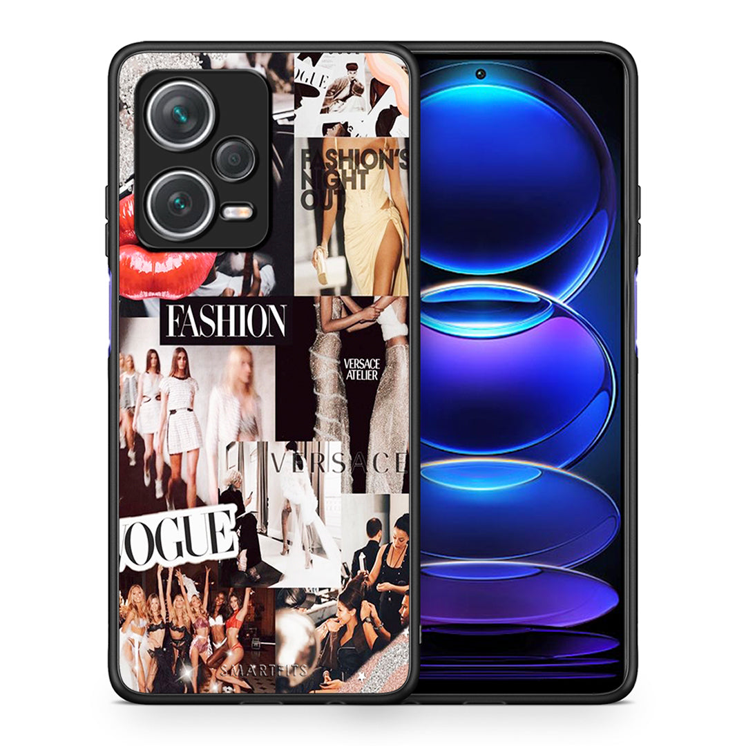 Θήκη Αγίου Βαλεντίνου Xiaomi Redmi Note 12 Pro+ / 12 Pro Discovery Collage Fashion από τη Smartfits με σχέδιο στο πίσω μέρος και μαύρο περίβλημα | Xiaomi Redmi Note 12 Pro+ / 12 Pro Discovery Collage Fashion case with colorful back and black bezels
