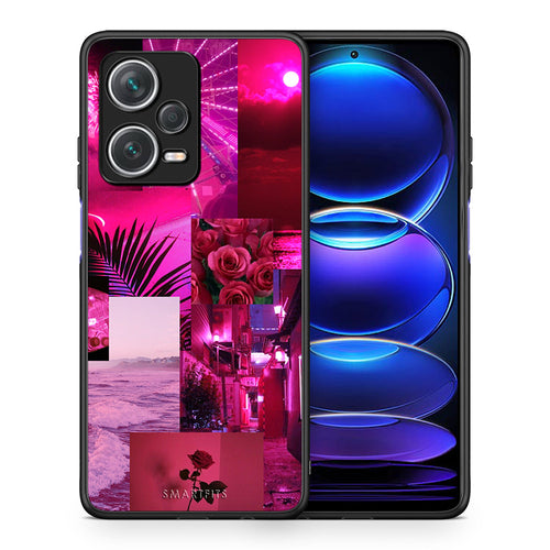 Θήκη Αγίου Βαλεντίνου Xiaomi Redmi Note 12 Pro+ / 12 Pro Discovery Collage Red Roses από τη Smartfits με σχέδιο στο πίσω μέρος και μαύρο περίβλημα | Xiaomi Redmi Note 12 Pro+ / 12 Pro Discovery Collage Red Roses case with colorful back and black bezels