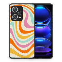 Thumbnail for Θήκη Xiaomi Redmi Note 12 Pro+ / 12 Pro Discovery Colourful Waves από τη Smartfits με σχέδιο στο πίσω μέρος και μαύρο περίβλημα | Xiaomi Redmi Note 12 Pro+ / 12 Pro Discovery Colourful Waves case with colorful back and black bezels