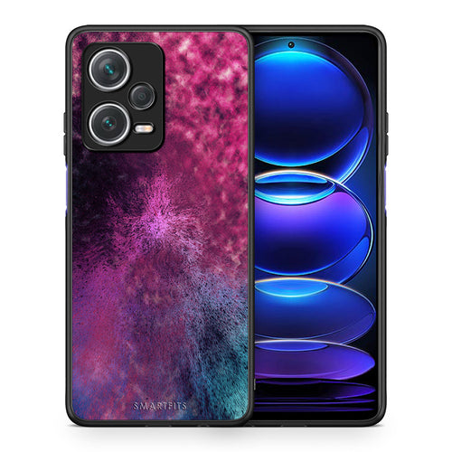 Θήκη Xiaomi Redmi Note 12 Pro+ / 12 Pro Discovery Aurora Galaxy από τη Smartfits με σχέδιο στο πίσω μέρος και μαύρο περίβλημα | Xiaomi Redmi Note 12 Pro+ / 12 Pro Discovery Aurora Galaxy case with colorful back and black bezels