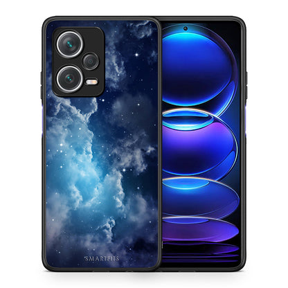 Θήκη Xiaomi Redmi Note 12 Pro+ / 12 Pro Discovery Blue Sky Galaxy από τη Smartfits με σχέδιο στο πίσω μέρος και μαύρο περίβλημα | Xiaomi Redmi Note 12 Pro+ / 12 Pro Discovery Blue Sky Galaxy case with colorful back and black bezels