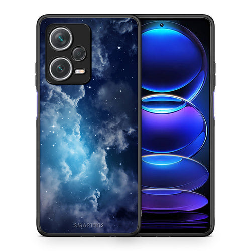 Θήκη Xiaomi Redmi Note 12 Pro+ / 12 Pro Discovery Blue Sky Galaxy από τη Smartfits με σχέδιο στο πίσω μέρος και μαύρο περίβλημα | Xiaomi Redmi Note 12 Pro+ / 12 Pro Discovery Blue Sky Galaxy case with colorful back and black bezels