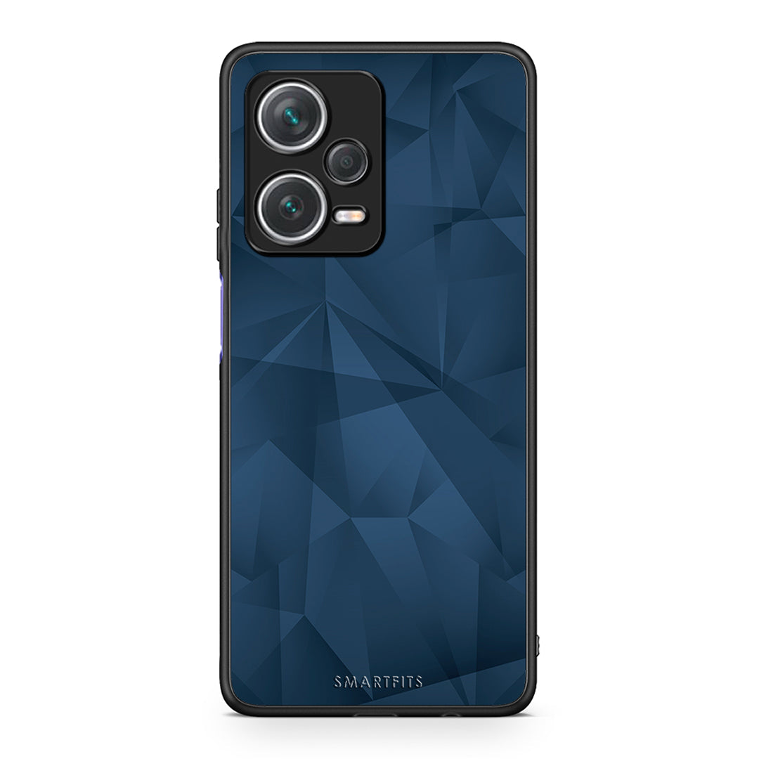 39 - Xiaomi Redmi Note 12 Pro+ / 12 Pro Discovery Blue Abstract Geometric case, cover, bumper