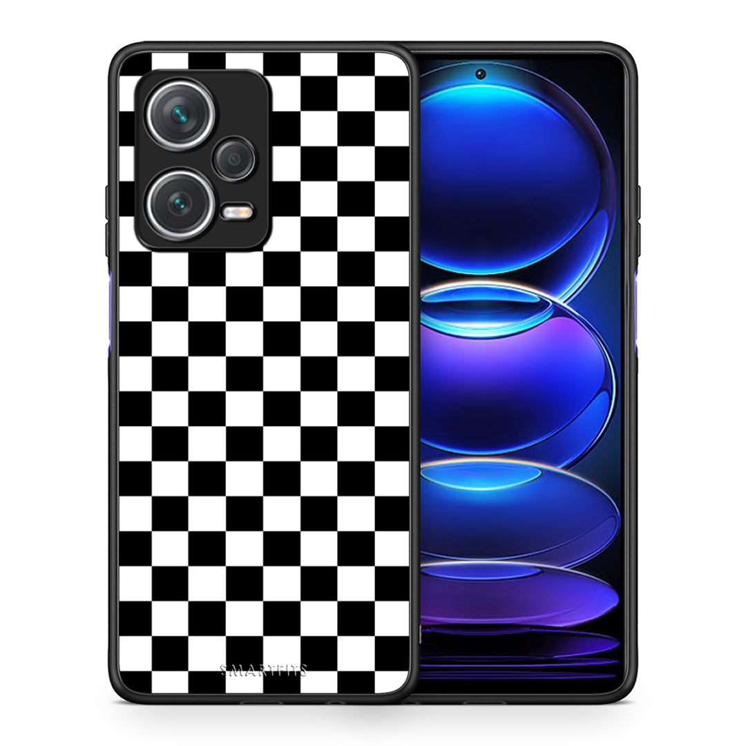 Θήκη Xiaomi Redmi Note 12 Pro+ / 12 Pro Discovery Squares Geometric από τη Smartfits με σχέδιο στο πίσω μέρος και μαύρο περίβλημα | Xiaomi Redmi Note 12 Pro+ / 12 Pro Discovery Squares Geometric case with colorful back and black bezels