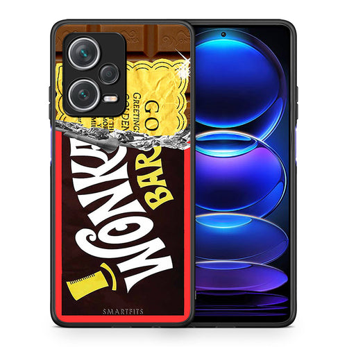 Θήκη Xiaomi Redmi Note 12 Pro+ / 12 Pro Discovery Golden Ticket από τη Smartfits με σχέδιο στο πίσω μέρος και μαύρο περίβλημα | Xiaomi Redmi Note 12 Pro+ / 12 Pro Discovery Golden Ticket case with colorful back and black bezels