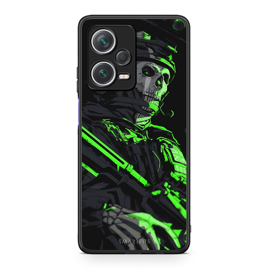 Xiaomi Redmi Note 12 Pro+ / 12 Pro Discovery Green Soldier Θήκη Αγίου Βαλεντίνου από τη Smartfits με σχέδιο στο πίσω μέρος και μαύρο περίβλημα | Smartphone case with colorful back and black bezels by Smartfits