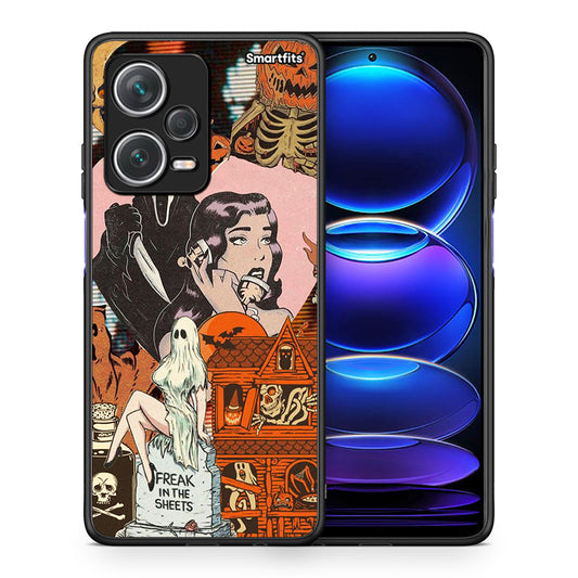 Θήκη Xiaomi Redmi Note 12 Pro+ / 12 Pro Discovery Halloween Collage από τη Smartfits με σχέδιο στο πίσω μέρος και μαύρο περίβλημα | Xiaomi Redmi Note 12 Pro+ / 12 Pro Discovery Halloween Collage case with colorful back and black bezels