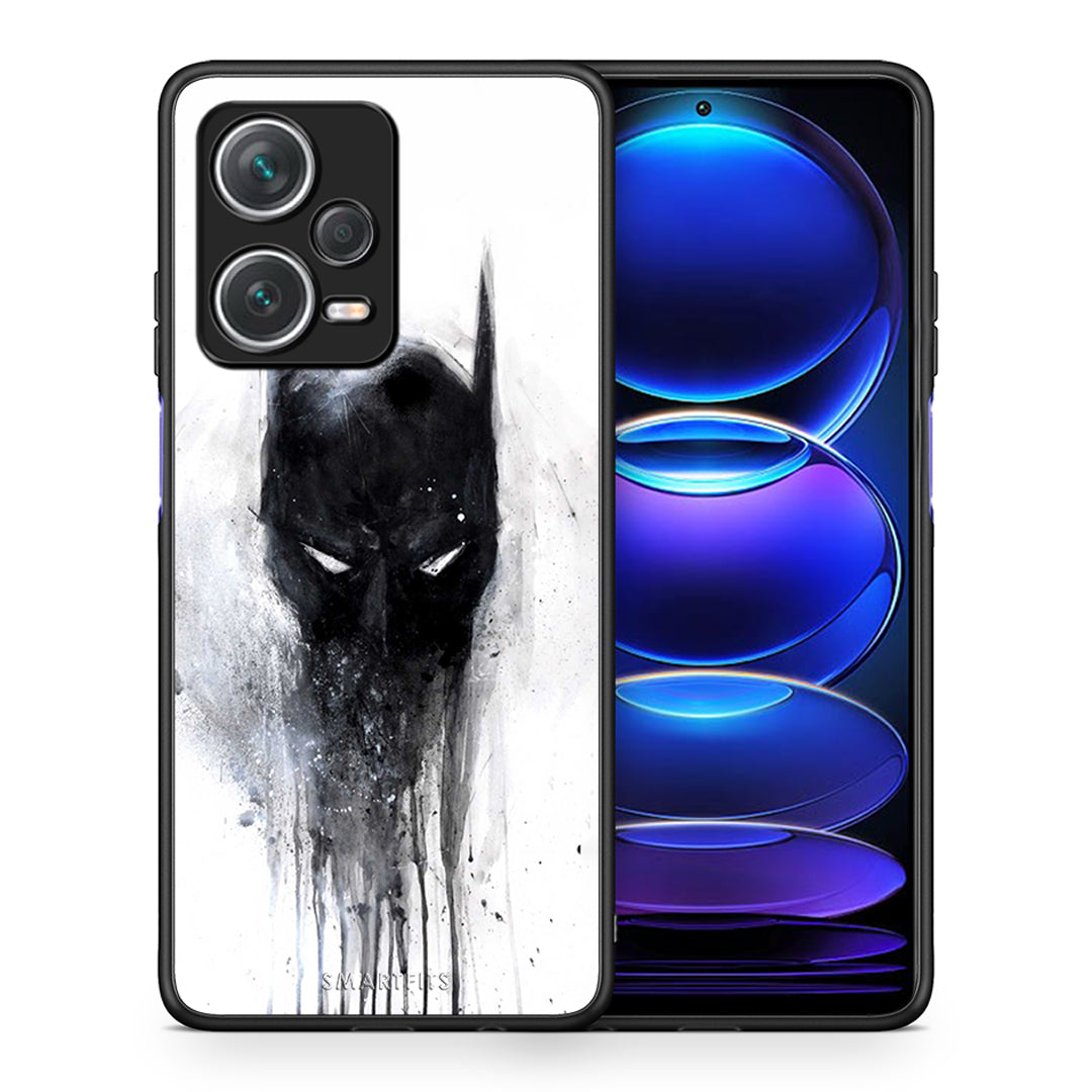 Θήκη Xiaomi Redmi Note 12 Pro+ / 12 Pro Discovery Paint Bat Hero από τη Smartfits με σχέδιο στο πίσω μέρος και μαύρο περίβλημα | Xiaomi Redmi Note 12 Pro+ / 12 Pro Discovery Paint Bat Hero case with colorful back and black bezels