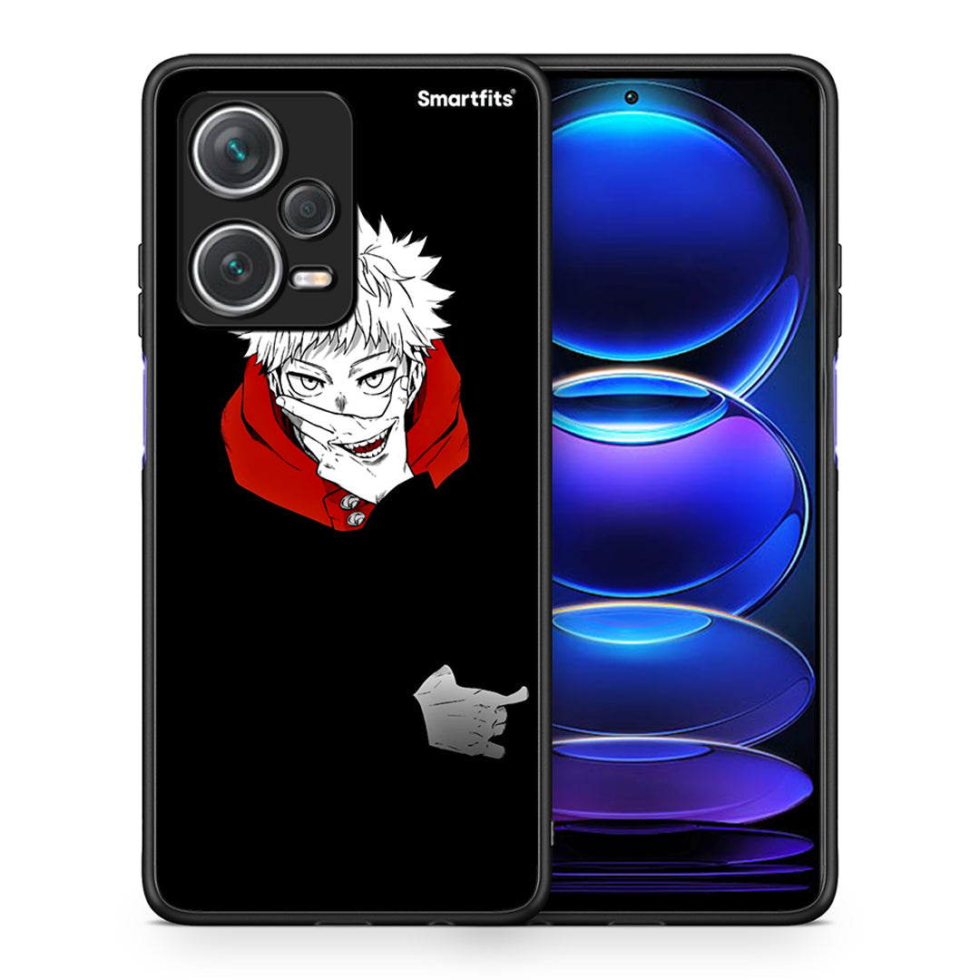 Θήκη Xiaomi Redmi Note 12 Pro+ / 12 Pro Discovery Itadori Anime από τη Smartfits με σχέδιο στο πίσω μέρος και μαύρο περίβλημα | Xiaomi Redmi Note 12 Pro+ / 12 Pro Discovery Itadori Anime case with colorful back and black bezels