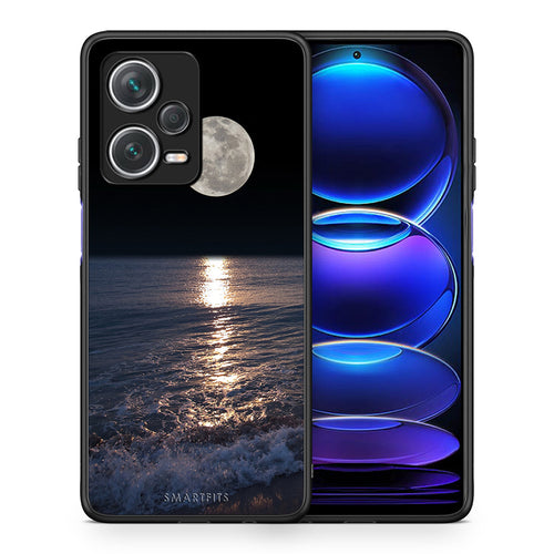 Θήκη Xiaomi Redmi Note 12 Pro+ / 12 Pro Discovery Moon Landscape από τη Smartfits με σχέδιο στο πίσω μέρος και μαύρο περίβλημα | Xiaomi Redmi Note 12 Pro+ / 12 Pro Discovery Moon Landscape case with colorful back and black bezels