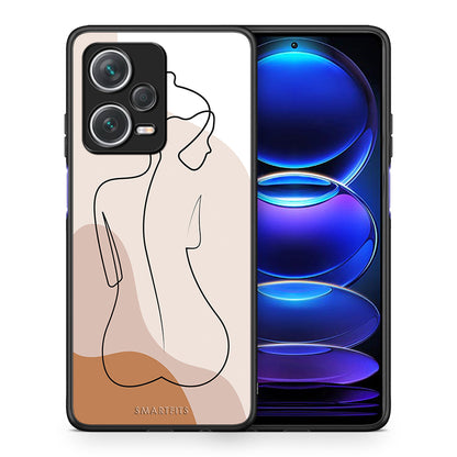 Θήκη Xiaomi Redmi Note 12 Pro+ / 12 Pro Discovery LineArt Woman από τη Smartfits με σχέδιο στο πίσω μέρος και μαύρο περίβλημα | Xiaomi Redmi Note 12 Pro+ / 12 Pro Discovery LineArt Woman case with colorful back and black bezels
