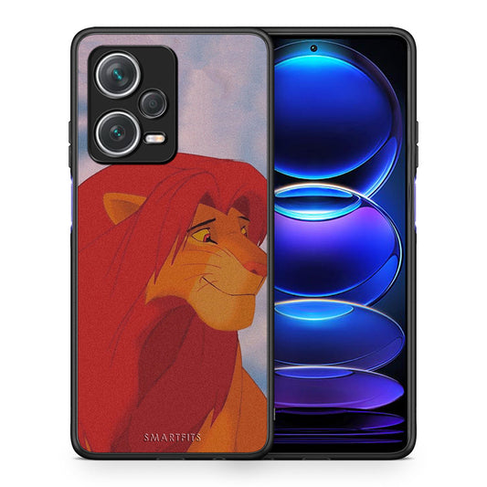 Θήκη Αγίου Βαλεντίνου Xiaomi Redmi Note 12 Pro+ / 12 Pro Discovery Lion Love 1 από τη Smartfits με σχέδιο στο πίσω μέρος και μαύρο περίβλημα | Xiaomi Redmi Note 12 Pro+ / 12 Pro Discovery Lion Love 1 case with colorful back and black bezels