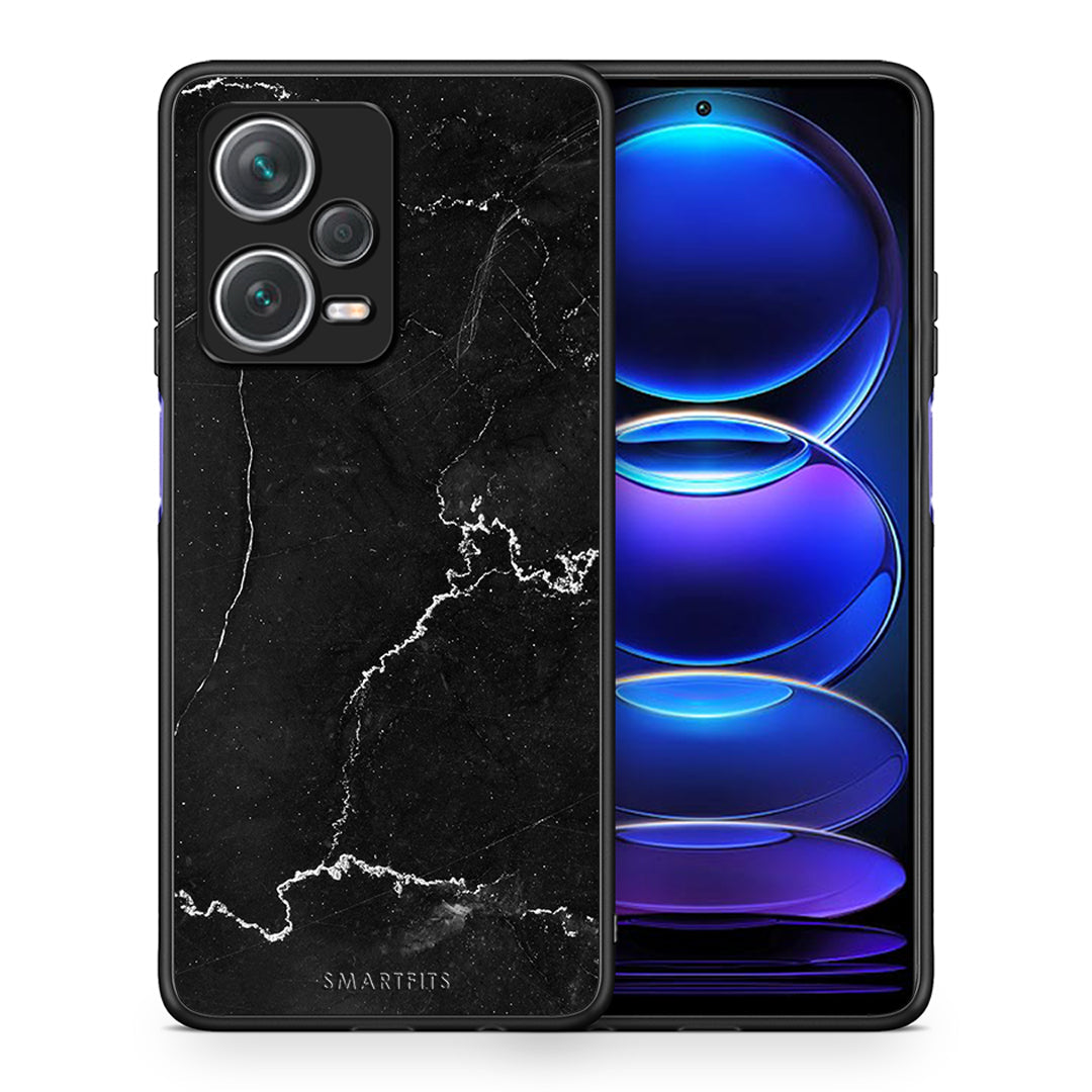Θήκη Xiaomi Redmi Note 12 Pro+ / 12 Pro Discovery Black Marble από τη Smartfits με σχέδιο στο πίσω μέρος και μαύρο περίβλημα | Xiaomi Redmi Note 12 Pro+ / 12 Pro Discovery Black Marble case with colorful back and black bezels