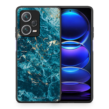 Θήκη Xiaomi Redmi Note 12 Pro+ / 12 Pro Discovery Marble Blue από τη Smartfits με σχέδιο στο πίσω μέρος και μαύρο περίβλημα | Xiaomi Redmi Note 12 Pro+ / 12 Pro Discovery Marble Blue case with colorful back and black bezels