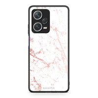 Thumbnail for 116 - Xiaomi Redmi Note 12 Pro+ / 12 Pro Discovery Pink Splash Marble case, cover, bumper