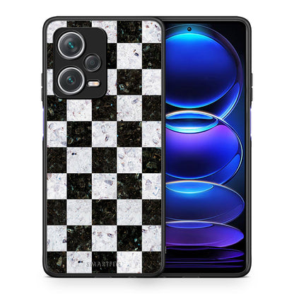 Θήκη Xiaomi Redmi Note 12 Pro+ / 12 Pro Discovery Square Geometric Marble από τη Smartfits με σχέδιο στο πίσω μέρος και μαύρο περίβλημα | Xiaomi Redmi Note 12 Pro+ / 12 Pro Discovery Square Geometric Marble case with colorful back and black bezels
