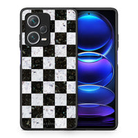 Thumbnail for Θήκη Xiaomi Redmi Note 12 Pro+ / 12 Pro Discovery Square Geometric Marble από τη Smartfits με σχέδιο στο πίσω μέρος και μαύρο περίβλημα | Xiaomi Redmi Note 12 Pro+ / 12 Pro Discovery Square Geometric Marble case with colorful back and black bezels