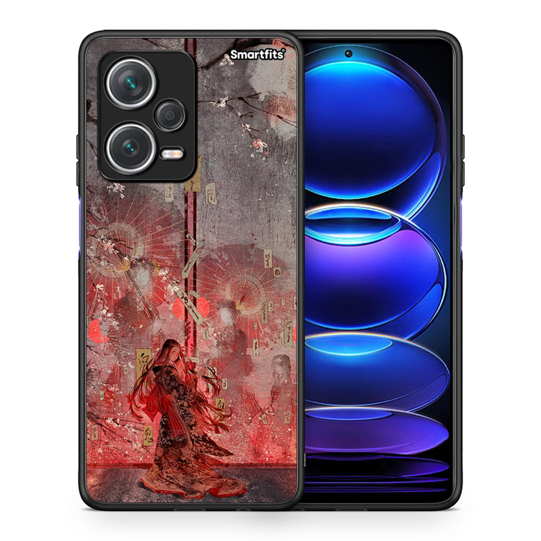 Θήκη Xiaomi Redmi Note 12 Pro+ / 12 Pro Discovery Nezuko Kamado από τη Smartfits με σχέδιο στο πίσω μέρος και μαύρο περίβλημα | Xiaomi Redmi Note 12 Pro+ / 12 Pro Discovery Nezuko Kamado case with colorful back and black bezels