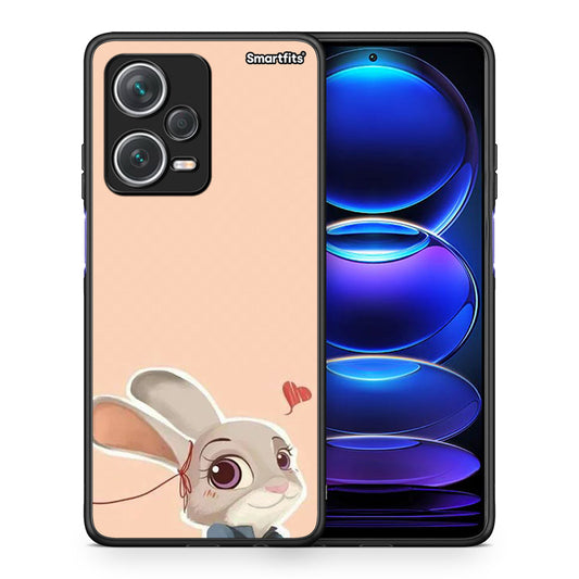 Θήκη Xiaomi Redmi Note 12 Pro+ / 12 Pro Discovery Nick Wilde And Judy Hopps Love 2 από τη Smartfits με σχέδιο στο πίσω μέρος και μαύρο περίβλημα | Xiaomi Redmi Note 12 Pro+ / 12 Pro Discovery Nick Wilde And Judy Hopps Love 2 case with colorful back and black bezels