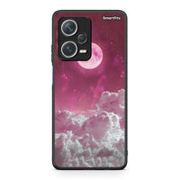 Thumbnail for Xiaomi Redmi Note 12 Pro+ / 12 Pro Discovery Pink Moon θήκη από τη Smartfits με σχέδιο στο πίσω μέρος και μαύρο περίβλημα | Smartphone case with colorful back and black bezels by Smartfits