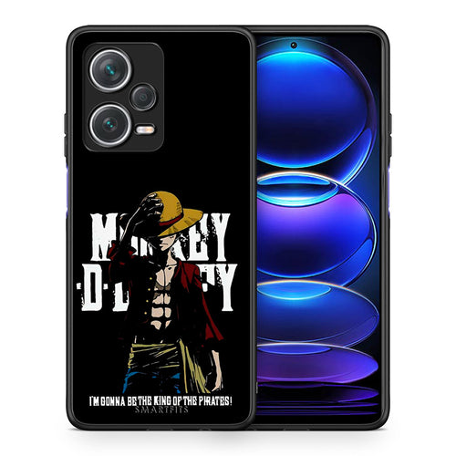 Θήκη Xiaomi Redmi Note 12 Pro+ / 12 Pro Discovery Pirate King από τη Smartfits με σχέδιο στο πίσω μέρος και μαύρο περίβλημα | Xiaomi Redmi Note 12 Pro+ / 12 Pro Discovery Pirate King case with colorful back and black bezels