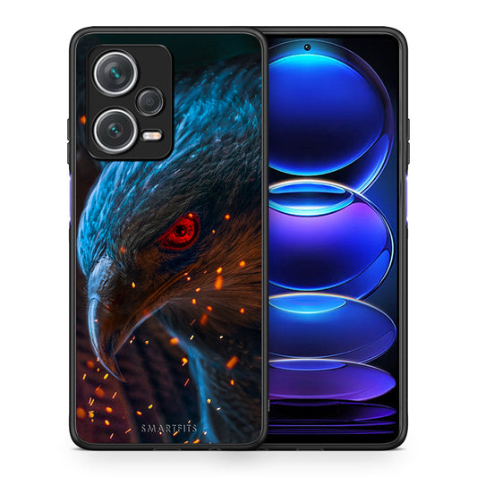 Θήκη Xiaomi Redmi Note 12 Pro+ / 12 Pro Discovery Eagle PopArt από τη Smartfits με σχέδιο στο πίσω μέρος και μαύρο περίβλημα | Xiaomi Redmi Note 12 Pro+ / 12 Pro Discovery Eagle PopArt case with colorful back and black bezels