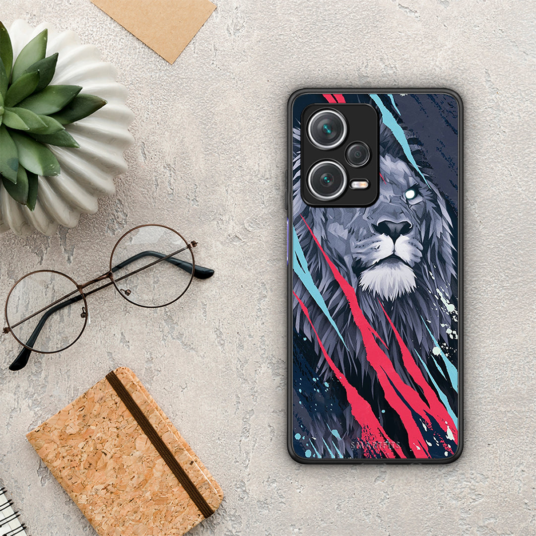 PopArt Lion Designer - Xiaomi Redmi Note 12 Pro+ / 12 Pro Discovery θήκη