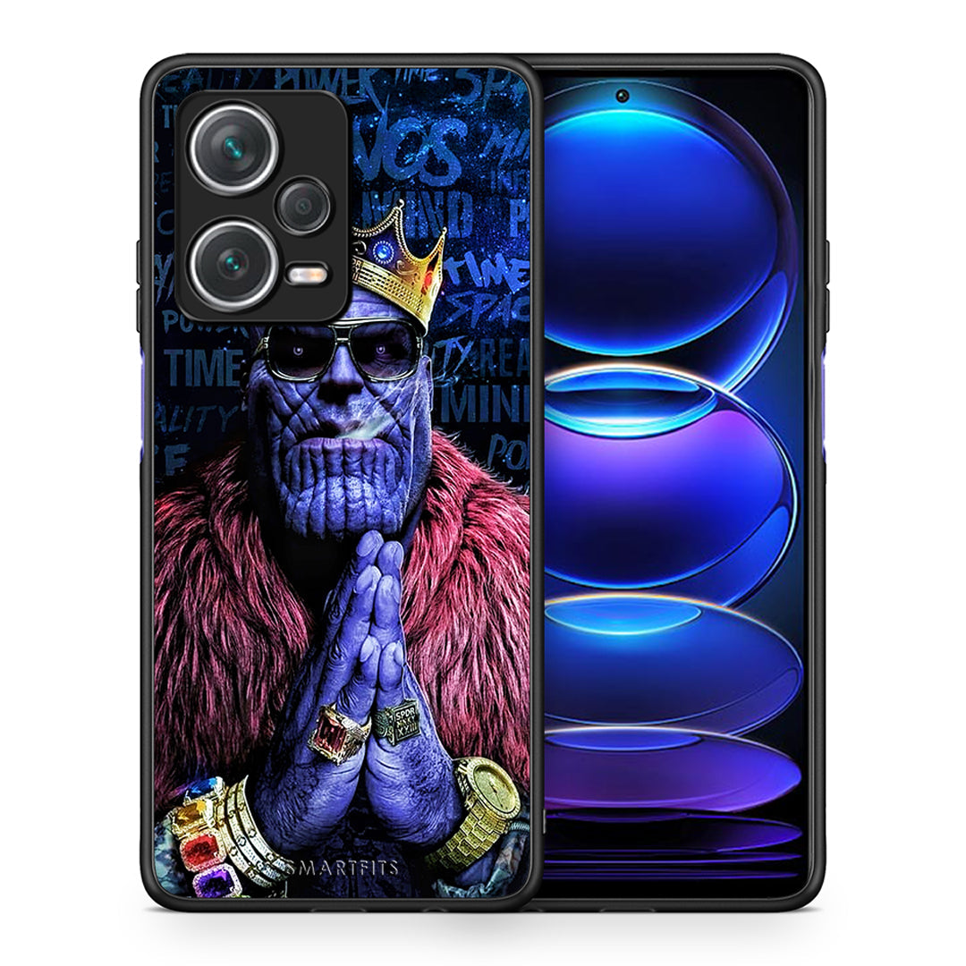 Θήκη Xiaomi Redmi Note 12 Pro+ / 12 Pro Discovery Thanos PopArt από τη Smartfits με σχέδιο στο πίσω μέρος και μαύρο περίβλημα | Xiaomi Redmi Note 12 Pro+ / 12 Pro Discovery Thanos PopArt case with colorful back and black bezels