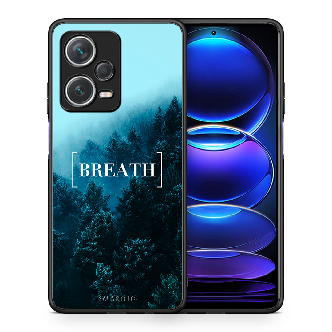 Θήκη Xiaomi Redmi Note 12 Pro+ / 12 Pro Discovery Breath Quote από τη Smartfits με σχέδιο στο πίσω μέρος και μαύρο περίβλημα | Xiaomi Redmi Note 12 Pro+ / 12 Pro Discovery Breath Quote case with colorful back and black bezels
