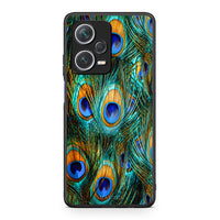 Thumbnail for Xiaomi Redmi Note 12 Pro+ / 12 Pro Discovery Real Peacock Feathers θήκη από τη Smartfits με σχέδιο στο πίσω μέρος και μαύρο περίβλημα | Smartphone case with colorful back and black bezels by Smartfits