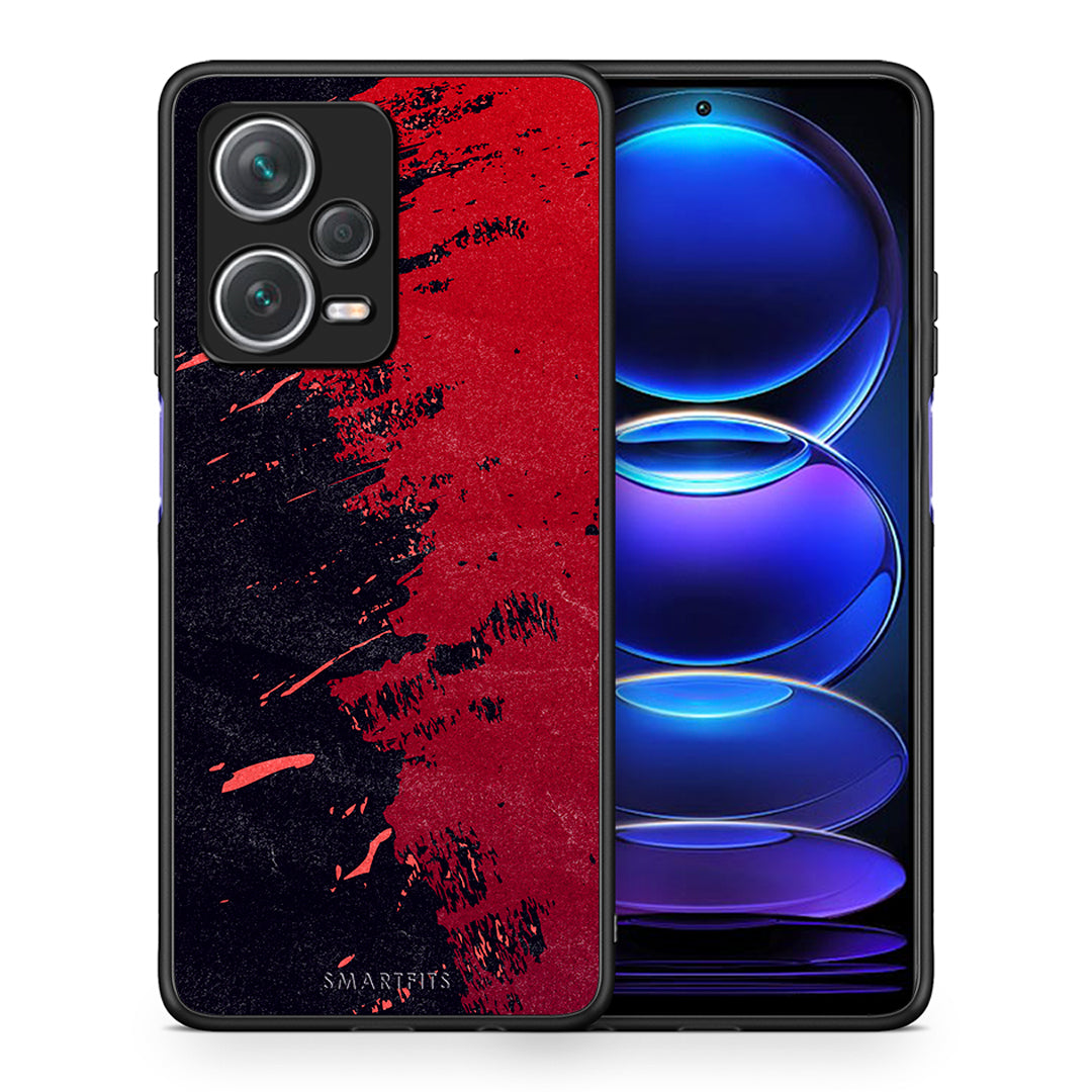 Θήκη Αγίου Βαλεντίνου Xiaomi Redmi Note 12 Pro+ / 12 Pro Discovery Red Paint από τη Smartfits με σχέδιο στο πίσω μέρος και μαύρο περίβλημα | Xiaomi Redmi Note 12 Pro+ / 12 Pro Discovery Red Paint case with colorful back and black bezels