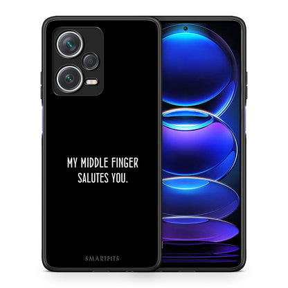Θήκη Xiaomi Redmi Note 12 Pro+ / 12 Pro Discovery Salute από τη Smartfits με σχέδιο στο πίσω μέρος και μαύρο περίβλημα | Xiaomi Redmi Note 12 Pro+ / 12 Pro Discovery Salute case with colorful back and black bezels