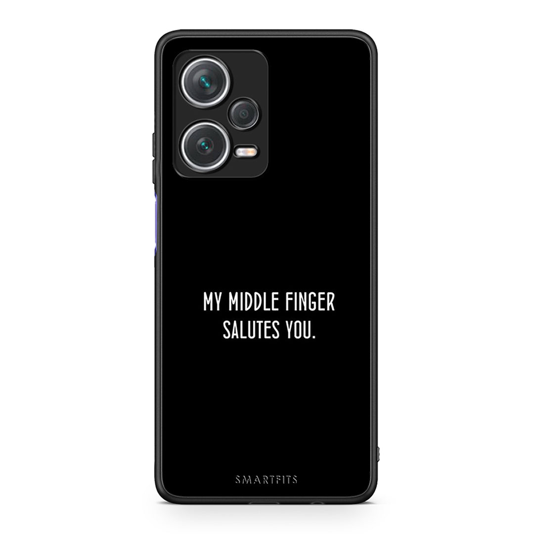 Xiaomi Redmi Note 12 Pro+ / 12 Pro Discovery Salute θήκη από τη Smartfits με σχέδιο στο πίσω μέρος και μαύρο περίβλημα | Smartphone case with colorful back and black bezels by Smartfits
