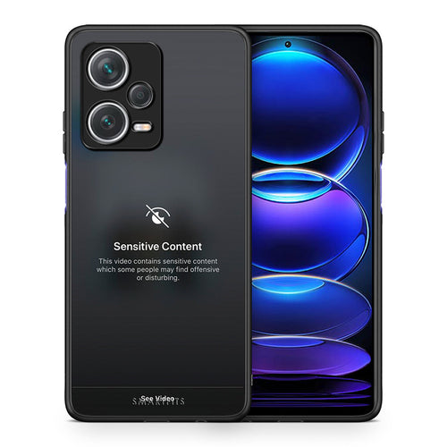 Θήκη Xiaomi Redmi Note 12 Pro+ / 12 Pro Discovery Sensitive Content από τη Smartfits με σχέδιο στο πίσω μέρος και μαύρο περίβλημα | Xiaomi Redmi Note 12 Pro+ / 12 Pro Discovery Sensitive Content case with colorful back and black bezels