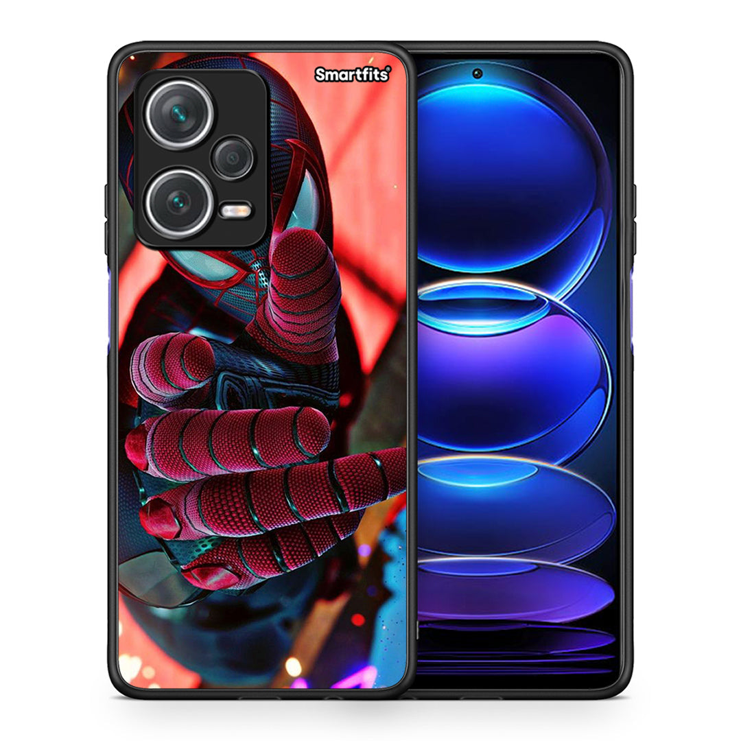 Θήκη Xiaomi Redmi Note 12 Pro+ / 12 Pro Discovery Spider Hand από τη Smartfits με σχέδιο στο πίσω μέρος και μαύρο περίβλημα | Xiaomi Redmi Note 12 Pro+ / 12 Pro Discovery Spider Hand case with colorful back and black bezels
