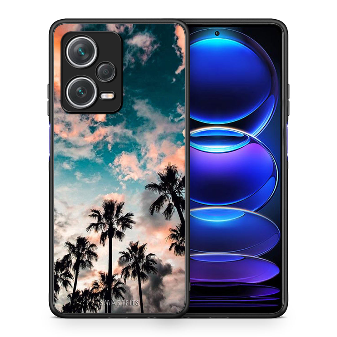 Θήκη Xiaomi Redmi Note 12 Pro+ / 12 Pro Discovery Sky Summer από τη Smartfits με σχέδιο στο πίσω μέρος και μαύρο περίβλημα | Xiaomi Redmi Note 12 Pro+ / 12 Pro Discovery Sky Summer case with colorful back and black bezels