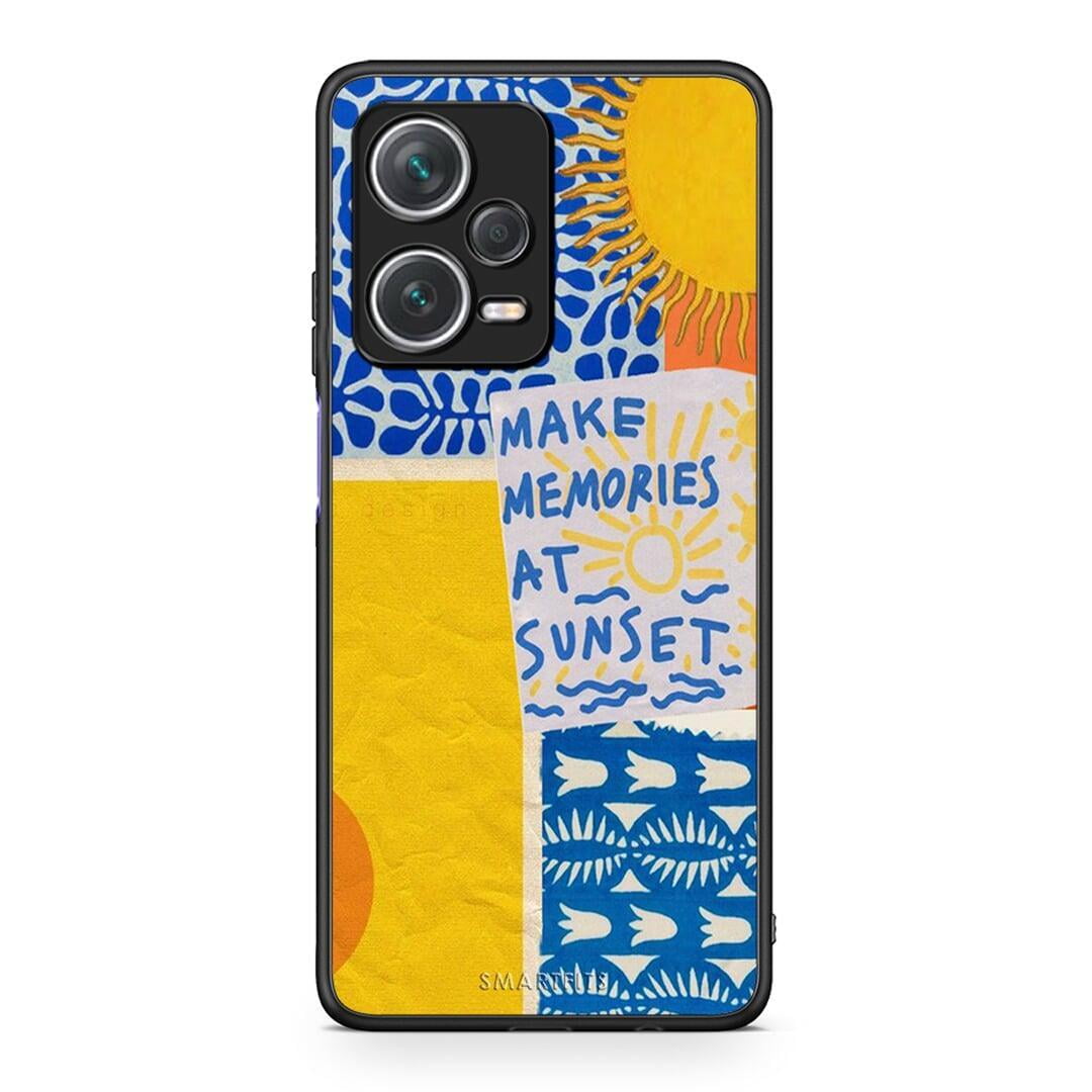 Xiaomi Redmi Note 12 Pro+ / 12 Pro Discovery Sunset Memories Θήκη από τη Smartfits με σχέδιο στο πίσω μέρος και μαύρο περίβλημα | Smartphone case with colorful back and black bezels by Smartfits