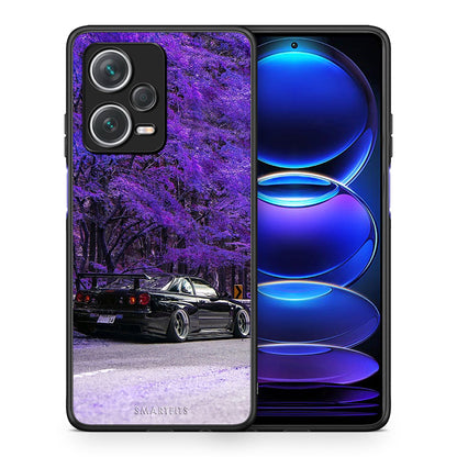 Θήκη Αγίου Βαλεντίνου Xiaomi Redmi Note 12 Pro+ / 12 Pro Discovery Super Car από τη Smartfits με σχέδιο στο πίσω μέρος και μαύρο περίβλημα | Xiaomi Redmi Note 12 Pro+ / 12 Pro Discovery Super Car case with colorful back and black bezels