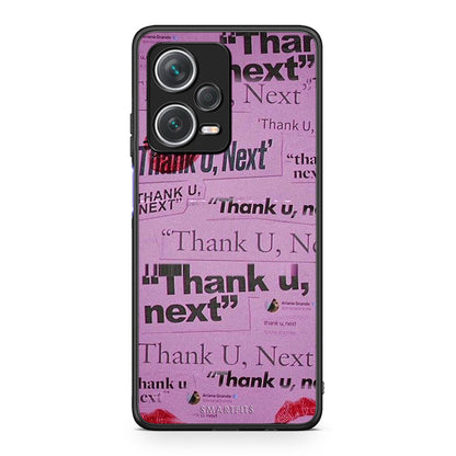 Xiaomi Redmi Note 12 Pro+ / 12 Pro Discovery Thank You Next Θήκη Αγίου Βαλεντίνου από τη Smartfits με σχέδιο στο πίσω μέρος και μαύρο περίβλημα | Smartphone case with colorful back and black bezels by Smartfits
