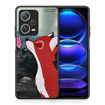 Θήκη Xiaomi Redmi Note 12 Pro+ / 12 Pro Discovery Tod And Vixey Love 2 από τη Smartfits με σχέδιο στο πίσω μέρος και μαύρο περίβλημα | Xiaomi Redmi Note 12 Pro+ / 12 Pro Discovery Tod And Vixey Love 2 case with colorful back and black bezels