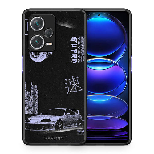 Θήκη Αγίου Βαλεντίνου Xiaomi Redmi Note 12 Pro+ / 12 Pro Discovery Tokyo Drift από τη Smartfits με σχέδιο στο πίσω μέρος και μαύρο περίβλημα | Xiaomi Redmi Note 12 Pro+ / 12 Pro Discovery Tokyo Drift case with colorful back and black bezels