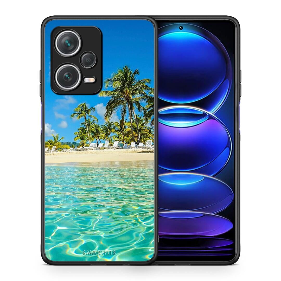 Θήκη Xiaomi Redmi Note 12 Pro+ / 12 Pro Discovery Tropical Vibes από τη Smartfits με σχέδιο στο πίσω μέρος και μαύρο περίβλημα | Xiaomi Redmi Note 12 Pro+ / 12 Pro Discovery Tropical Vibes case with colorful back and black bezels