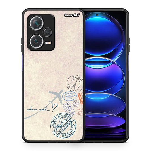 Θήκη Xiaomi Redmi Note 12 Pro+ / 12 Pro Discovery Where Next από τη Smartfits με σχέδιο στο πίσω μέρος και μαύρο περίβλημα | Xiaomi Redmi Note 12 Pro+ / 12 Pro Discovery Where Next case with colorful back and black bezels