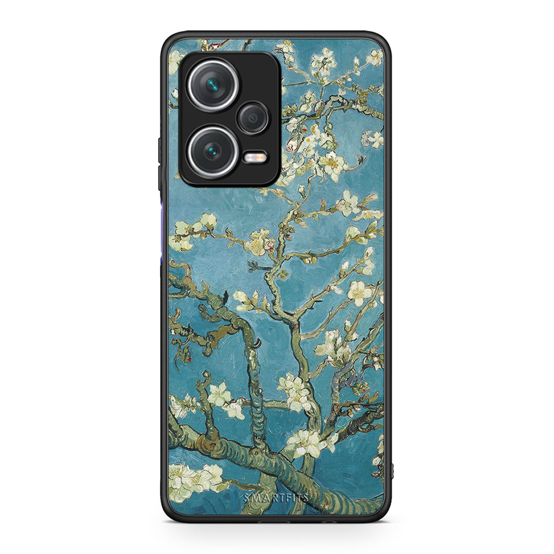 Xiaomi Redmi Note 12 Pro+ / 12 Pro Discovery White Blossoms θήκη από τη Smartfits με σχέδιο στο πίσω μέρος και μαύρο περίβλημα | Smartphone case with colorful back and black bezels by Smartfits