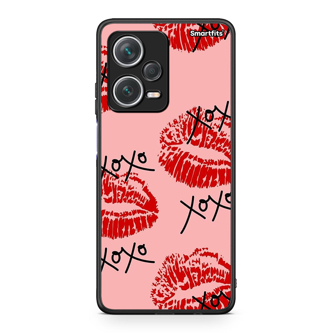 Xiaomi Redmi Note 12 Pro+ / 12 Pro Discovery XOXO Lips θήκη από τη Smartfits με σχέδιο στο πίσω μέρος και μαύρο περίβλημα | Smartphone case with colorful back and black bezels by Smartfits