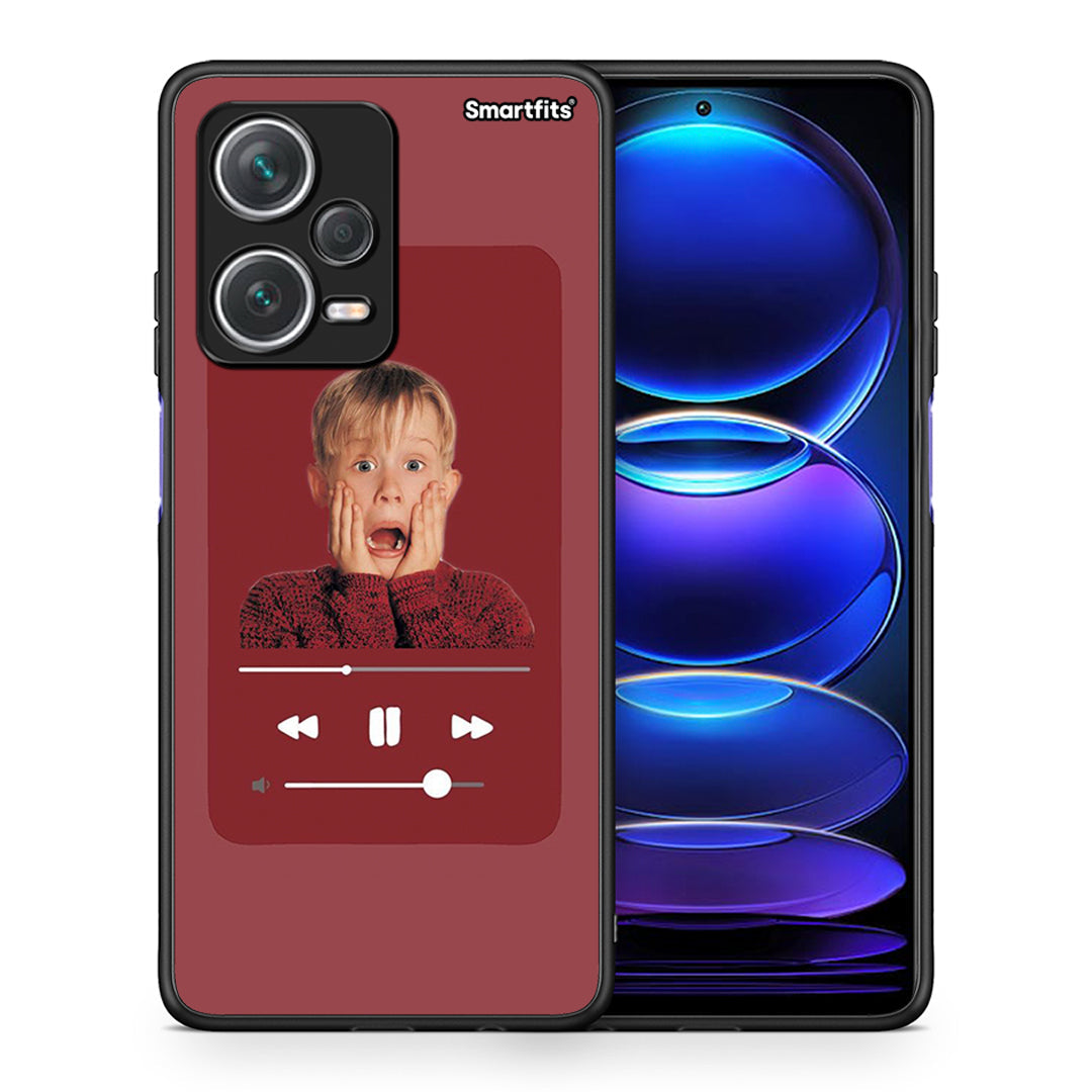 Θήκη Xiaomi Redmi Note 12 Pro+ / 12 Pro Discovery Xmas Alone Music από τη Smartfits με σχέδιο στο πίσω μέρος και μαύρο περίβλημα | Xiaomi Redmi Note 12 Pro+ / 12 Pro Discovery Xmas Alone Music case with colorful back and black bezels